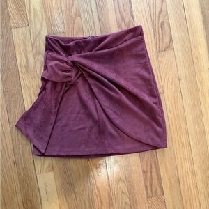 Altar'd State Rich Plum Mini Skirt